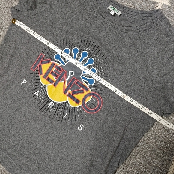 KENZO Graphic Print Cropped Tee M - Picture 9 of 10